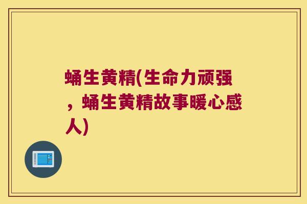 蛹生黄精(生命力顽强,蛹生黄精故事暖心感人) 蛹生黄精(生命力顽强,蛹生黄精故事暖心感人)