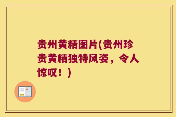 贵州黄精图片(贵州珍贵黄精独特风姿,令人惊叹!) 贵州黄精图片(贵州珍贵黄精独特风姿,令人惊叹!)