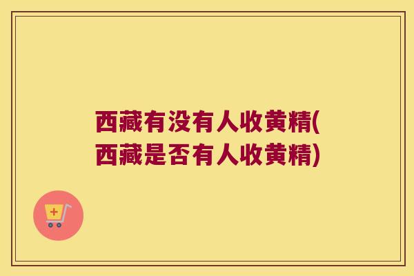 西藏有没有人收黄精(西藏是否有人收黄精)