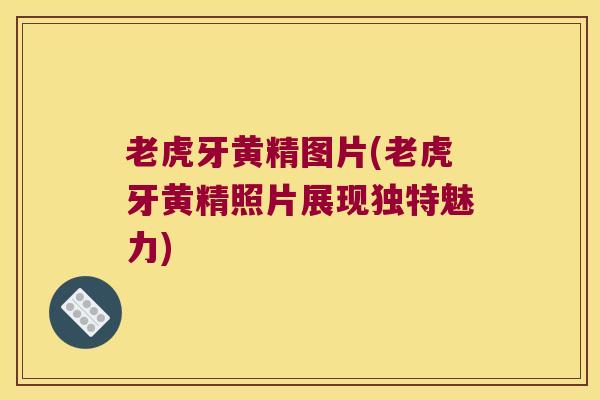 老虎牙黄精图片(老虎牙黄精照片展现独特魅力)
