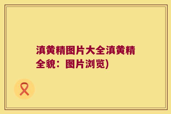 滇黄精图片大全滇黄精全貌:图片浏览) 滇黄精图片大全滇黄精全貌:图片浏览)