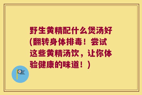 野生黄精配什么煲汤好(翻转身体！尝试这些黄精汤饮，让你体验健康的味道！)