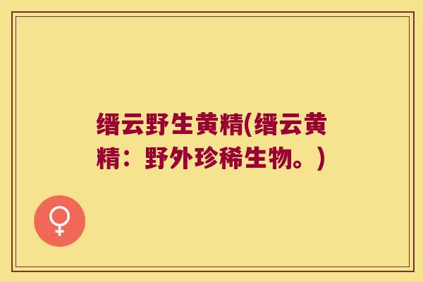 缙云野生黄精(缙云黄精:野外珍稀生物。) 缙云野生黄精(缙云黄精:野外珍稀生物。)