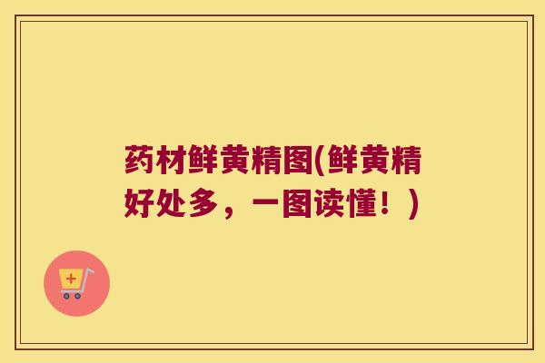 药材鲜黄精图(鲜黄精好处多，一图读懂！)