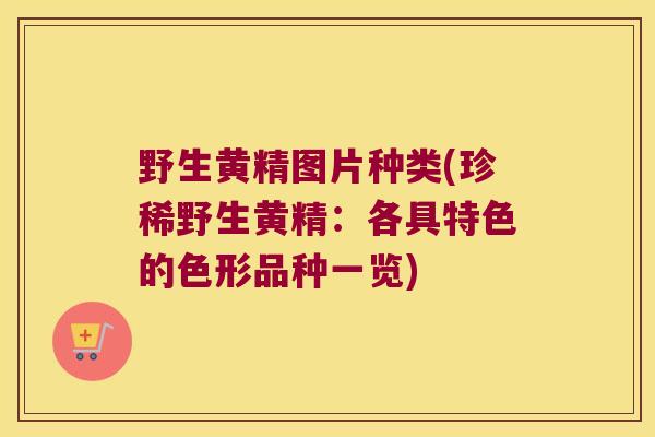 野生黄精图片种类(珍稀野生黄精：各具特色的色形品种一览)