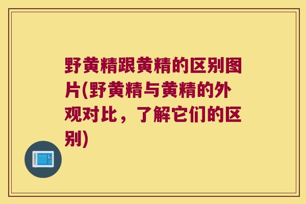 野黄精跟黄精的区别图片(野黄精与黄精的外观对比，了解它们的区别)
