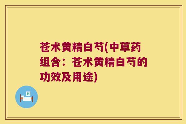 苍术黄精白芍(中草药组合：苍术黄精白芍的功效及用途)