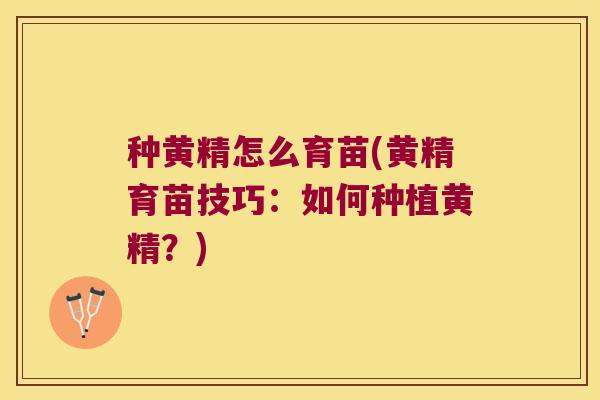 种黄精怎么育苗(黄精育苗技巧:如何种植黄精?) 种黄精怎么育苗(黄精育苗技巧:如何种植黄精?)